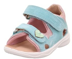 Superfit Mädchen Polly Sandale, Hellgrün Rosa 7500, 25 EU