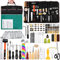 Leder Diy Set, 328 Stücke Leder Werkzeuge Leder Diy Werkzeug, Groover, Leder Nieten Set, Leder Stempel Werkzeug, Leder Faden, Nähen Nadeln und Andere Leder Handwerk Werkzeug für Leder Hand Nähen Diy