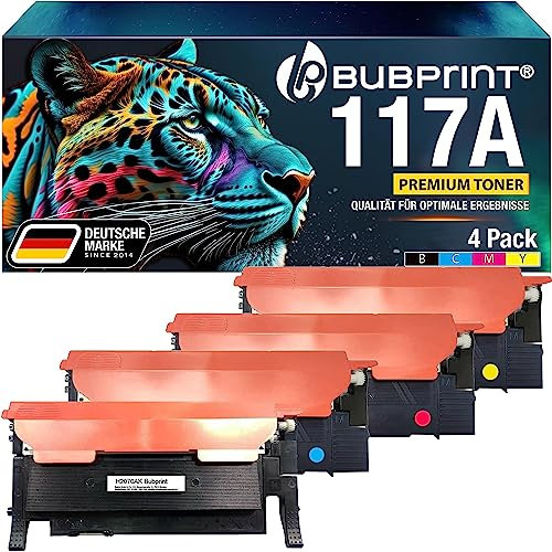 Bubprint 117a kompatibel als Ersatz für Toner HP Color Laser MFP 178nwg 179fwg 178nw 179fnw 179fng 150a 150nw [4 Stück]