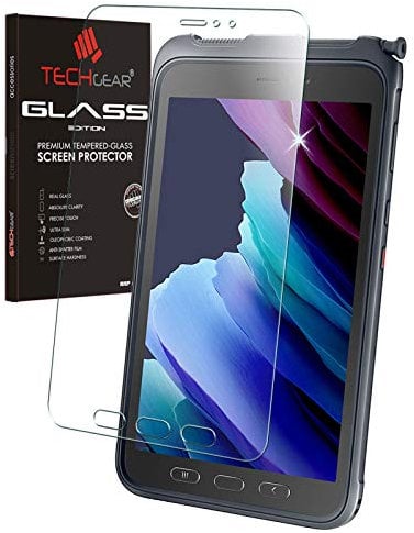 TECHGEAR Antirreflejo Vidrio Compatible con Samsung Galaxy Tab Active 3 8 2020 (SM-T570 / T575 / T577) - Mate Vidrio Protector de Pantalla de Vidrio Templado [Dureza 9H] [Resistente] [Sin Burbuja]