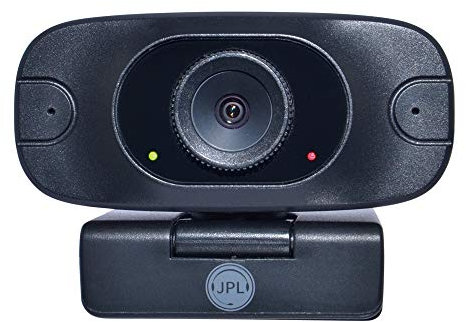 JPL Vision Mini+ USB-A, 1080p Pro HD Webcam, with Internal Privacy Cover & A to C USB Adapter Included (Ideal for Remote Home Workers, Office Workers, Students, Schools or Universities) – Black