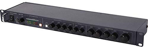 datavideo AM-100 4 Channel 1U 19 rack mountable audio mixer