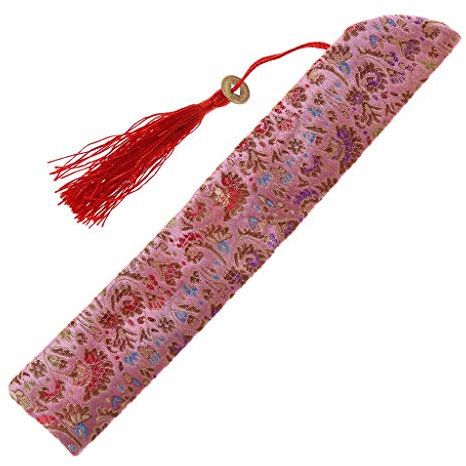 Faguo Silk Folding Chinesische Hand Fan Tasche Mit Quaste Staubdichter Halter Protector Pouch Case Cover Retro Style