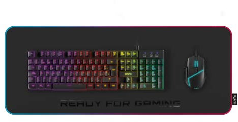 Energy Sistem Alfombrilla Gaming de tela, resistente al agua (tamaño XL, base antideslizante), color negro