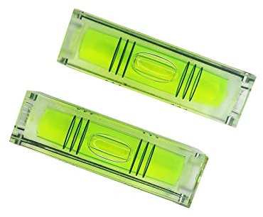 High Precision Mini Square Pocket Long Small Scope Horizontal Bubble Level Tool Cubes (2pcs 52.20.15mm 2inch Green Magnetic)
