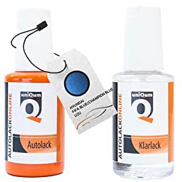 uniQum Autolack Stift + Klarlack im Vorteilsset HYUNDAI F BLUE/CHAMPION BLUE U2U Autolack Reparatur 2 x 30 ml