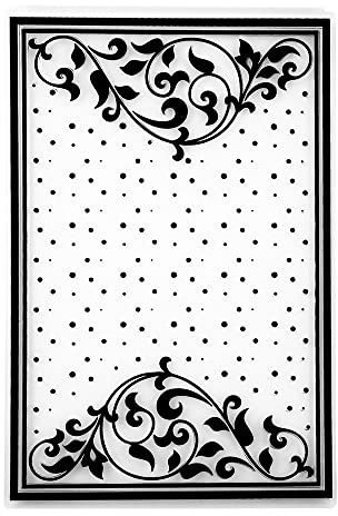 Ideen mit Herz Prägeschablone, Ornamentik 15, 14,5cm x 9,5cm