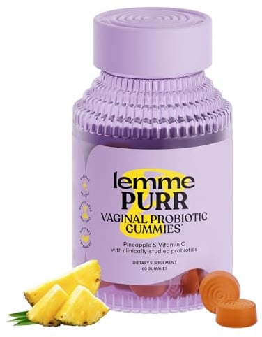 Lemme Purr Vaginal Probiotic Gummies for Women, 30-Day Supply