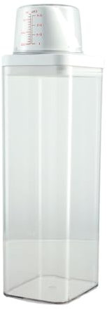 ZYNCUE 1 dispensador de detergente para ropa, botellas vacías reutilizables, contenedor de detergente para lavar la ropa, detergente en polvo, caja de almacenamiento para suavizante de telas, 1900 ml