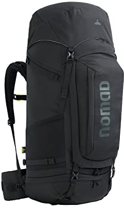 NOMAD® Batura Premium 70 Liter Backpack Schwarz | Premium-Rucksack Damen & Herren | Wandern - Trekkingrucksack inkl. Flugtasche/Hülle