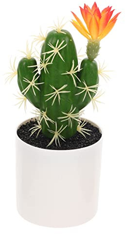 LIFKOME Cactus Finto Decorativo in Plastica Per Decorazione Casa E Ufficio Piante Grasse Artificiali Senza Manutenzione Per Tavolo Soggiorno Balcone E Matrimonio