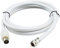 URCIANOW 1.8M Cable TV Sat 75 Ohm F Connector Macho Plug to TV-Macho Plug Cable de extensión 75 Ohm for Satélite Sat Freesat Sky Virgin BT TV HDTV DVB DVD Radio/Coax de Antena Televisión