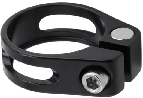 Dyeulget Fahrrad-Sattelrohr-Clip, Fahrrad-Sattelstützen-Klemme, Schnellspanner für Fahrradsattelklemmen, Hohe Härte, 28,6 mm/31,8 mm/34,9 mm, Fahrradzubehör für Mountainbikes