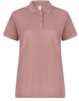 Mukua Mackay Woman Polo Mujer Manga Corta Color Pale Rose Talla 3XL, Rosa Pallido, XXXL Donna