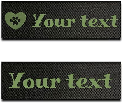 Set mit 2 anpassbaren phosphoreszierenden Etiketten für taktisches Geschirr – 2 selbsthaftende Patches, kompatibel mit OneTigris-Geschirr – sichtbar im Dunkeln, anpassbar (8x2cm)