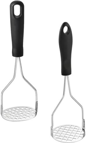 Alipis 2 Pz pressa di Strumento per schiacciare Alimenti schiacciapatate da Cucina schiacciapatate Manuale spremiagrumi Manuale tritapatate creativi Utensili da Cucina Silver