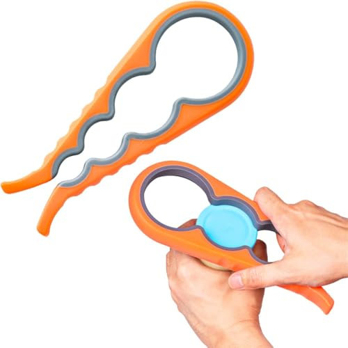 FENQURO flaschenöffner, flaschenöffner für senioren, glasöffner, deckelöffner, Glasöffner Deckelöffner Flaschenöffner für Senioren Ringzugdosenöffner für Schwache Hände, Arthritis