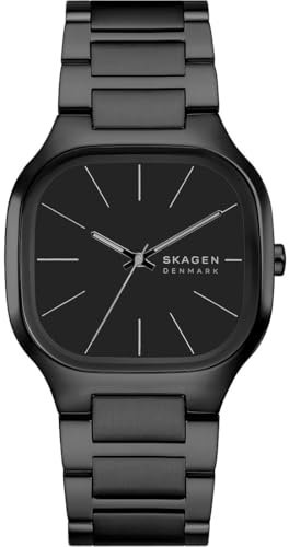 Skagen Herren Analog Quarz Uhr mit Edelstahl Armband SKW6935