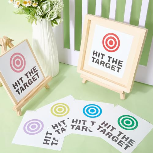 GORGECRAFT 12Pcs 6 Colors Toilet Target Aiming Stickers Bullseye Target Sticks Hit The Target Bathroom Decals Potty Training Toilet Pee Aim Potty Decal Bumper Sticker for Urinals Bathroom Restroom