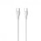 Cable USB-C a USB-C, 6A, Tipo C,100cm, Cable de Carga Rápida y Transferencia de Datos, Blanco, Plegable, Resistente, Para Múltiples Dispositivos, Samsung, Xiaomi, Huawei, Oppo, Redmi.