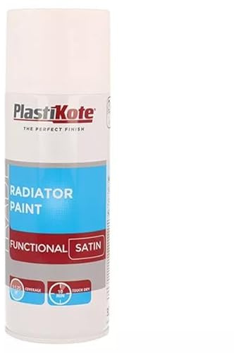 SuperGift.com 400ml, Radiator Spray Paint, Easy-Spray Technology (White Matt)