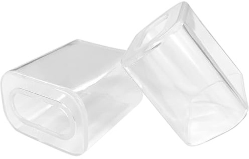 Operitacx 2pcs Transparent Tpu Power Adapter Case Cover Compatible with Iphone Charger Plug Protective Shell Lightweight Portable with Ventilation for Bump and Scratch Resistance