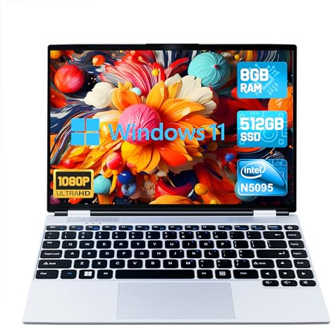 Computer portatile 2026 da 14 compatibile con Windows 11, processore i3-6100U, 8 GB di RAM, SSD da 256 GB, espandibile da 32 GB+2 TB, display IPS FHD 1080p, USB3.2 Gen1, WiFi5, Bluetooth5, Mini-HDMI