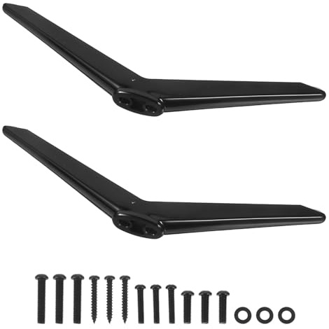 SWETRACE Smart Tv Tabletop Stand Legs Replacement for 28-65 Inch Flat Screen Tv Base Support with Screws for Home Media Furniture