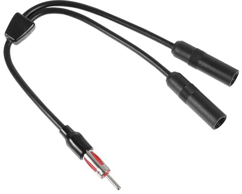 TOKIDNY Adattatore Rame 2 a in Antenna Cavo Femmine 1 e Auto Prolunga Plastica per Trasmissione Compatibile Accessorio
