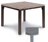 Best Gartentisch Grenada Aluminium & Straystone, 100x100 cm, Farbe anthrazit