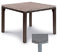 Best Gartentisch Grenada Aluminium & Straystone, 100x100 cm, Farbe anthrazit