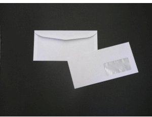 Kuvertierhüllen DIN C6/5 80g/qm RC gummiert Fenster rechts VE=1000 Stück grau