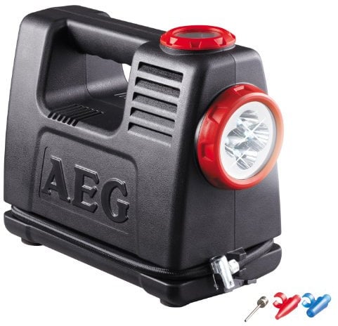 AEG 97180 Akku Luft- und Energiestation LA 10, Mobile Stromquelle mit 12 und 230 Volt Adapter, maximal 10 bar