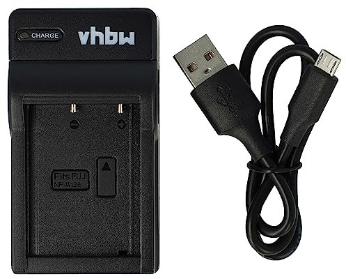 vhbw Chargeur de Batterie USB Compatible avec Fuji/Fujifilm X100F, X100V, X-A1, X-A10, X-A2, X-A3, X-A5, X-A7 caméra, DSLR, Action-cam - Chargeur
