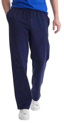 Hanes Essentials Jersey Sweatpants, Cotton Lounge Pants with Pockets for Men, 32” - X-Temp Pantalon avec Poche en Jersey - Homme