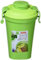 Curver - Botella L - Recipiente Redondo para Líquidos Lunch & Go - Tapa con Agujero para Pajita - Color Verde Lima