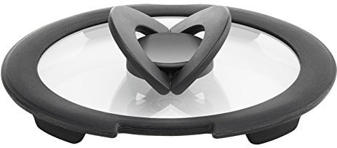 Lagostina Couvercle en Verre Ingenio pour Induction, Noir/Transparent, 16 cm