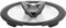 Lagostina Ingenio induction glass lid, Glass, black/transparent, 16 cm