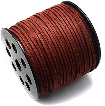 Sescha Alcantaraband/Velourband in DarkRed 3mm Breite - 5 Meter