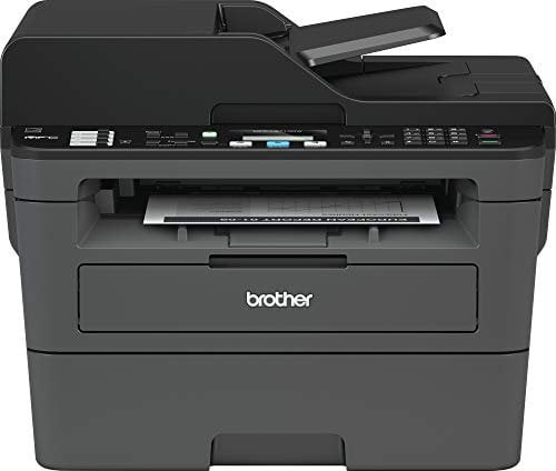 Brother mfcl2710dw — Schwarzweiß-Multifunktions-Laserdrucker mit Fax und Druck (30 Seiten pro Minute, Duplex, USB 2.0, Ethernet, WiFi Direct, 600-MHz-Prozessor, 64 MB Speicher) Grau