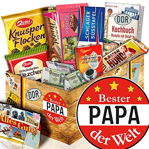 Bester Papa der Welt/Schoko Geschenkbox DDR/Geschenk für Geburtstag