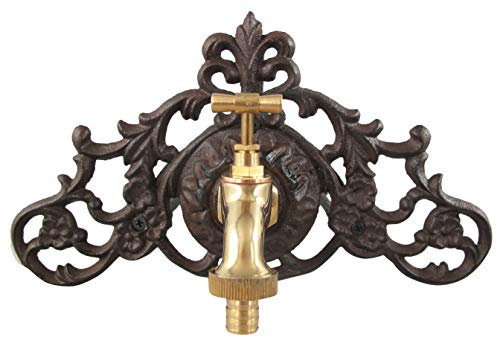 Robinet dévidoir pour Tuyau d´arrosage Style Ancien Fer Porte-Tuyau Fontaine d