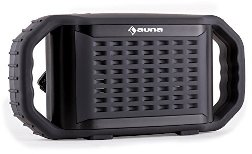 auna Poolboy - Pool-Lautsprecher, Stereo Bluetooth Lautsprecher, Box zum Baden im Swimmingpool, Freisprechanlage, wasserdicht, AUX, Akku-Betrieb, blau
