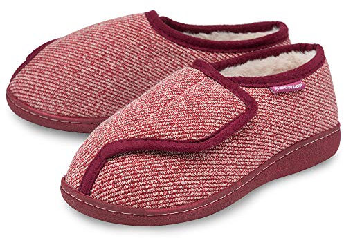 Dunlop Dolly Ladies Slippers - Red - UK 7