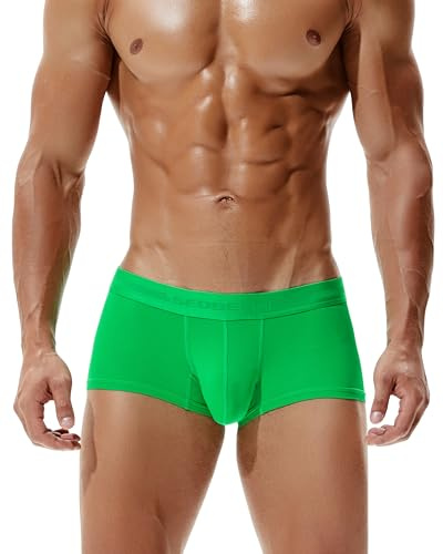 BEEMEN Low Rise Herren Eisseide Mikrofaser Unterwäsche Männer Slip Boxerbrief Trunk Brief aus atmungsaktiver Nylon Weiche Dünne Kühle Unterhose