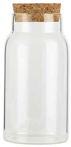 Ib Laursen Glass Jug with Cork Lid 270 ml Height 13.2 x 6.2 cm