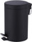 Crystals® Bathroom Pedal Bin With Inner Bucket - 3 Litre Bin - Black