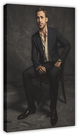 Schauspieler Ryan Gosling 15 Leinwand-Poster, Schlafzimmer, Dekoration, Sport, Landschaft, Büro, Raumdekoration, Geschenkrahmen: 60 x 90 cm