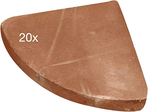 Biscottini Unterfüße für Bastelpflanzen | 20er Set aus Terrakotta | Füße für Balkontöpfe, Blumentöpfe für den Außenbereich | Untersetzer aus Terrakotta