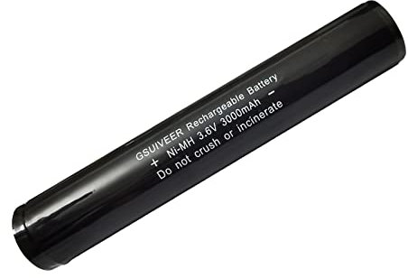 GSUIVEER 1 Packung 75175 75375 3,6 V 3000 mAh Ni-MH Taschenlampe Akku kompatibel mit Streamlight Stinger 75813 75810 76000 PolyStinger Pelican M9 FL126 Taschenlampe
